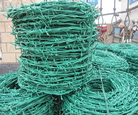 BWG16xBWG16 Hoog Met een laag bedekt het Prikkeldraadbroodje van Hardheidspvc Plastiek